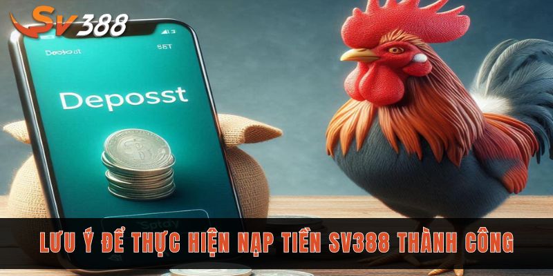 Nạp tiền Sv388 tham gia ngay những trận game bùng nổ 3 Ghi nhớ những lưu ý quan trọng để nạp tiền Sv388 thành công